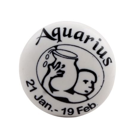 Aquarius Flat Ceramic Wine Stopper